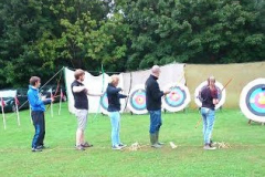 B.O.A archers "checking equipment" at Havering show.